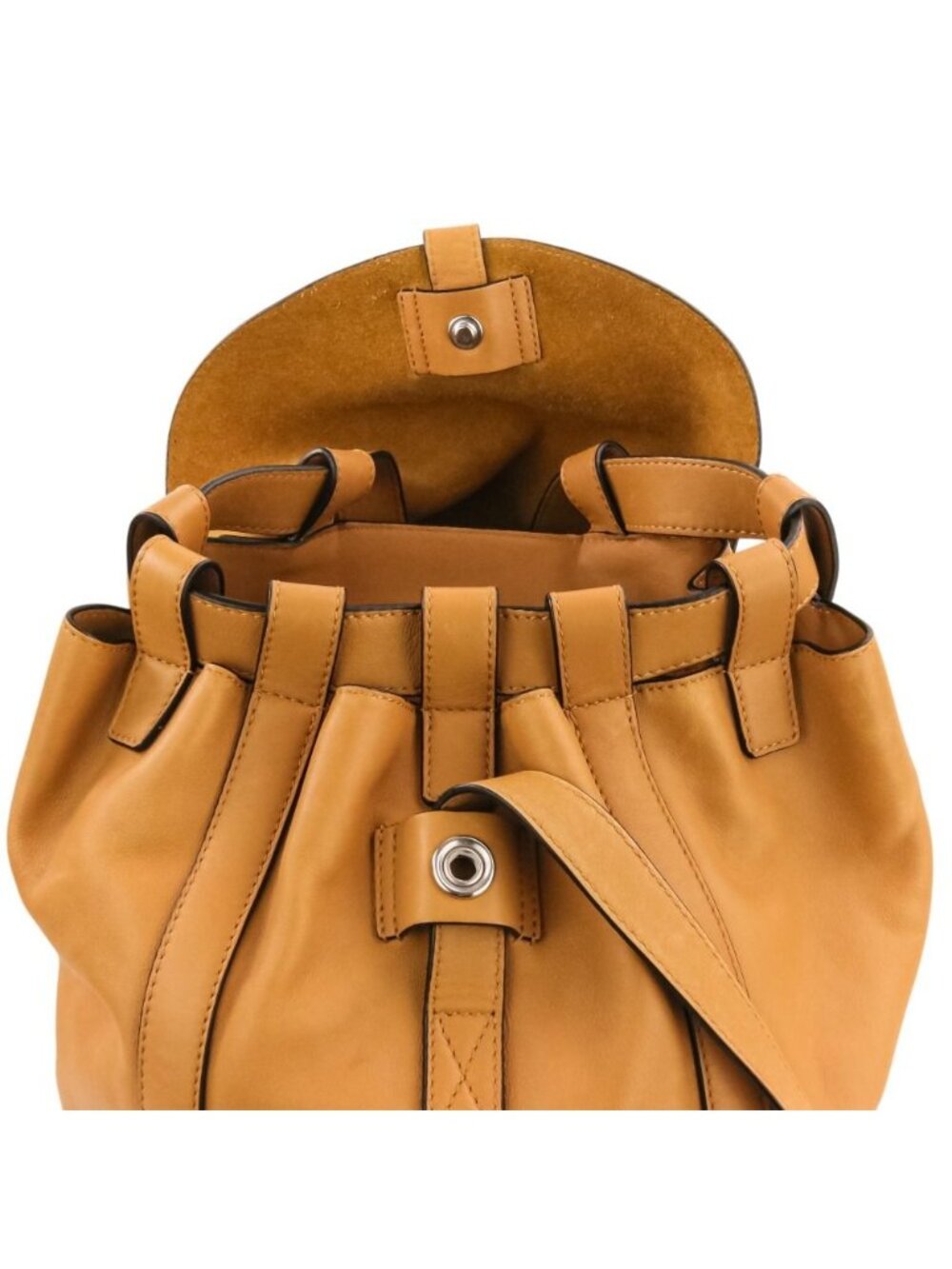 Loewe Drawstring Leather Backpack Camel - Picture 10 of 15